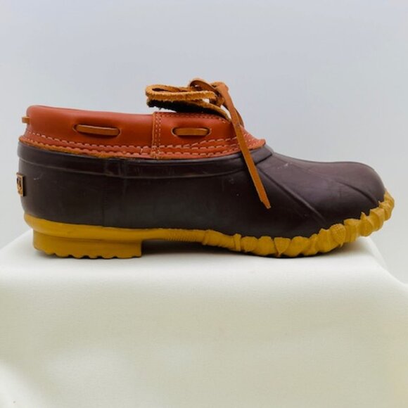 Cabela's Lace Up Brown Leather Women's Duck Rain Boot Shoe - Size 9 - Picture 14 of 16